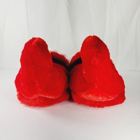 DanDee Kids Red Fuzzy Elf Holiday Slippers Size M 13-1 - Picture 2 of 8